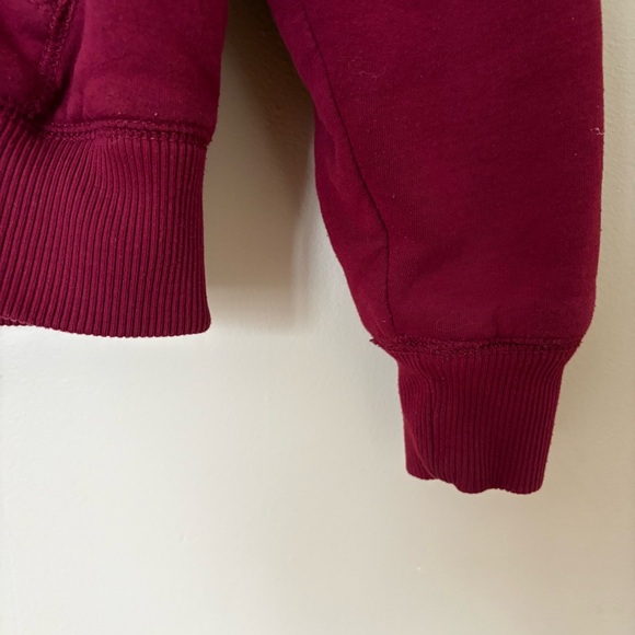 Gap Maroon Sherpa Lined Zip Hoodie Men’s L - Cozy Fleece EUC - Winter Must! - Picture 5 of 10
